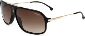 Женские прямоугольные солнцезащитные очки Carrera Cool65, Black/Brown Gradient