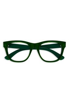 Gucci Eyewear logo-lettering очки, зеленый