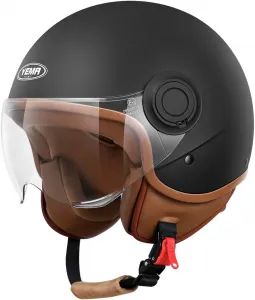 Шлем YEMA Jet Helmet DW-631 для мопедов и скутеров, соответствующий стандарту ECE 3/4, полушлем для мужчин и женщин, matte black