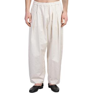 Полосатые брюки Maison Margiela, бежевый