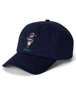 Детская бейсболка Polo Bear из хлопковой саржи, размер 8-20 Polo Ralph Lauren, Bear Newport Navy