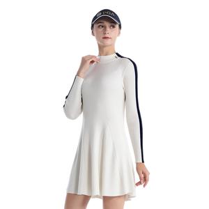 Длинное платье с длинными рукавами PGA для женщин, белое