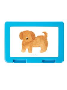 Mr. & Mrs. Panda Ланчбокс в форме собачки, пушистый дизайн, белый, без надписи