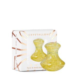 CRYSTALLOVE Лимонный янтарный гриб для массажа лица