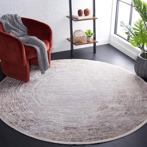 Ковер SAFAVIEH, 201 x 201 см, Marmara Collection, beige & blue rust, современный дизайн, без линьки и простой в уходе, идеален для помещений с высокой проходимостью в гостиной, спальне (MRM310B)