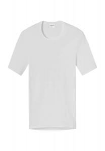 Оригинальная майка в рубчик, с короткими рукавами, мужская SCHIESSER, белый