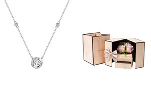 HMZ Ожерелье из стерлингового серебра 925 пробы для женщин