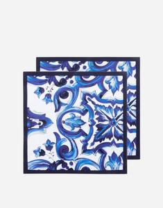 Набор из 2 льняных салфеток Dolce&Gabbana, мультиколор