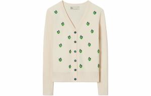 Вязаный женский свитер "Кунжут" Tory Burch, sesame