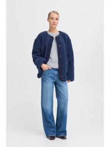 Куртка BYCOTTY свободного кроя из темного денима b. young