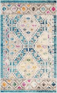 Ковер SAFAVIEH, 67 x 122 см, Madison Collection, темно-синий и желтый, дизайн в стиле бохо с эффектом потертости, не линяет и прост в уходе, идеален для помещений с высокой проходимостью: прихожая, гостиная, спальня (MAD418N)