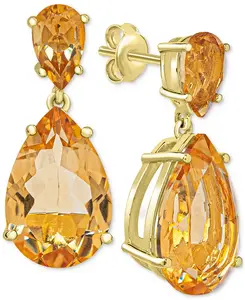 Женские серьги-подвески из стерлингового серебра Macy'S, citrine