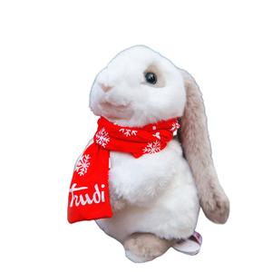 Белый лунный кролик плюшевая кукла высота 20см/27см TRUDI, Scarf белый Moonlight