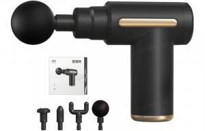 Массажный пистолет Fascia Gun многофункциональный мини электрический профессиональный, портативный для спорта и фитнеса MH 720 MINGHUANG, черный