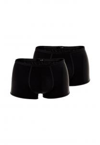 Trunk plumes 2-pack - ультралегкие трусы из микрофибры нижнее белье эластичное простое Hom, черный