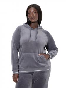 Ulla Popken Домашняя блузка темно-серого цвета