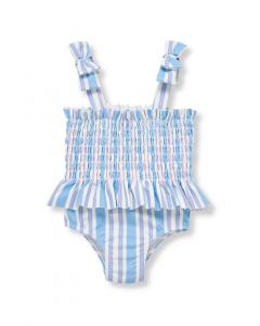 Привычный садовый купальник со сборками Habitual, синий