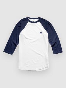 Футболка Emerica Triangle Baseball T-Shirt, white/navy