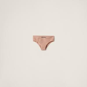 Бесшовные трусы MIU MIU, телесный бежевый