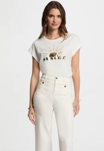 Футболка с принтом WITH MESSAGE Morgan, белый