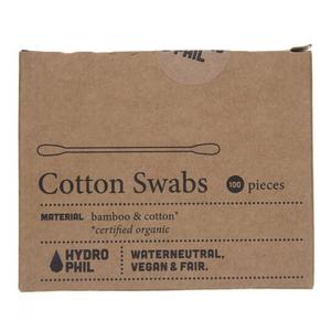 Гидрофильные, биоразлагаемые бамбуковые ватные палочки, 100 шт., Hydrophil