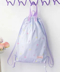 Рюкзак с дизайном в виде сердечек, который можно носить поверх школьного рюкзака. Детская одежда. Коллекция весна/лето 2016 Devirock, цвет 003-Blue