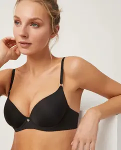 Бюстгальтер с косточками и поролоном Ysabel Mora, черный