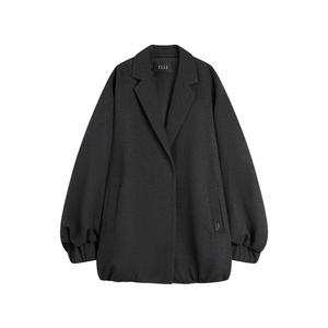 ELLE Пальто женское темно-серое утепленное