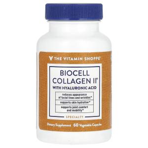 Коллаген BioCell II с гиалуроновой кислотой, 60 растительных капсул The Vitamin Shoppe