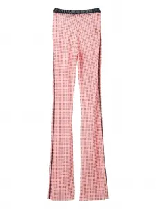 Брюки в клетку "гингем" Ottolinger, красный