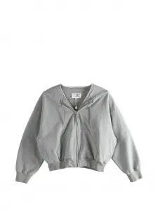 Толстовка на молнии Mm6 Maison Margiela, серый