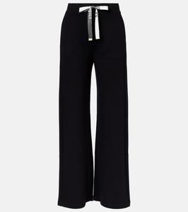 Потенца утеплённые спортивные брюки из хлопковой смеси S Max Mara, черный