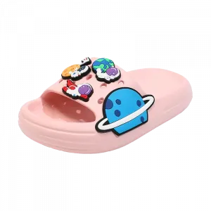 Сабо, противоскользящие, противоударные, износостойкие, дышащие тапочки для детей ABC KIDS, розовый