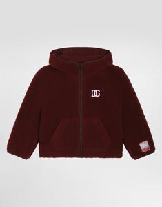 Куртка с эффектом вьющегося меха DOLCE & GABBANA, бордовый