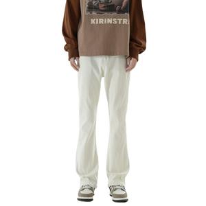 Джинсы унисекс универсальные шаблоны, экрю (базовый микро-легинс стиль)