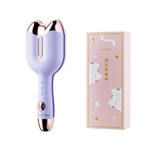 Плойка для завивки компактная и портативная устройство для начеса High Crown DM 1025 Dymiroy, фиолетовый