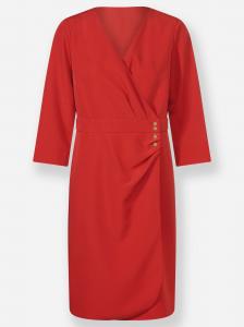 Heine Вязаное платье в красном цвете