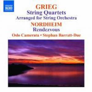 Диск CD Grieg / Nordheim: String Quartets (Arranged for String Orchestra) / Rendezvous - Edvard Grieg, Arne Nordheim, Stephan Barratt-Due, Oslo Camerata
