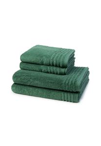 Набор полотенец Vossen Style Supersoft, 4 штуки, 100x50/140x67 см, зеленый