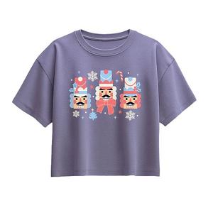 Футболка Boxy Nutcrackers для девочек 7-16 лет Licensed Character, Periwinkle