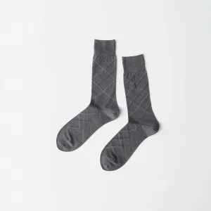 Платье POLO RALPH LAUREN, деловая клетка, носки средней высоты, цвет 97. Charcoal