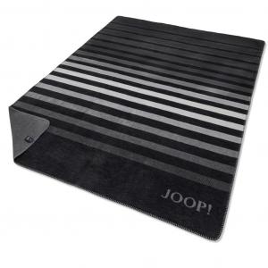 Ага! Одеяло Shutter Black 150 x 200 см, смесовый хлопок, полоски Joop