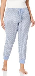 Женские пижамные брюки с манжетами и принтом Tommy Hilfiger, Chambray Script