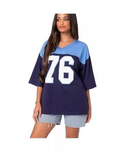 Женская футболка 76 Over d Edikted, синий