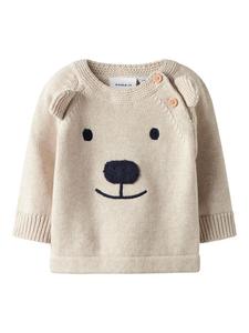 Name it Вязаный свитер в технике пейот меланж