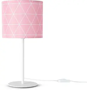 Лампа настольная Paco Home Stella 401, белый / розовый