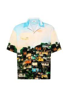 Рубашка с короткими рукавами и графическим принтом Laneus, зеленый