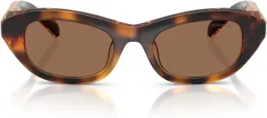 Женские солнцезащитные очки Swarovski Sk6036u, универсальная квадратная форма, Havana/Dark Brown