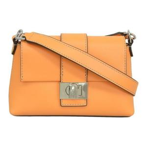 Furla Кожаная поясная сумка мини женская закатно-желтая