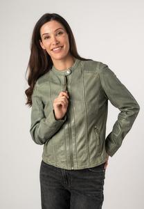 Кожаная куртка Mauritius, мятный